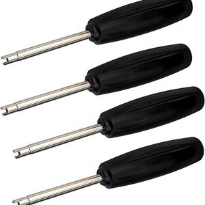 4 Pieces Valve Core Torque Tool, Avoid TPMS , 4Pcs Valve Core Torque Tool（Black）